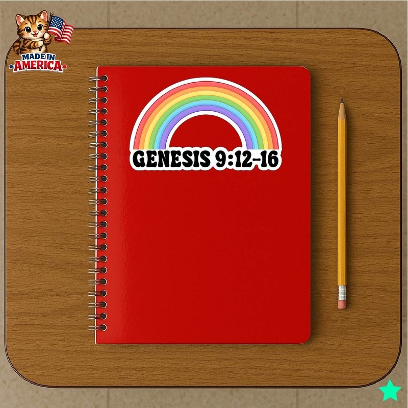 Genesis 9:12-16 Decal Sticker Rainbow Religious Meaning Bible Verse Quote God gallery