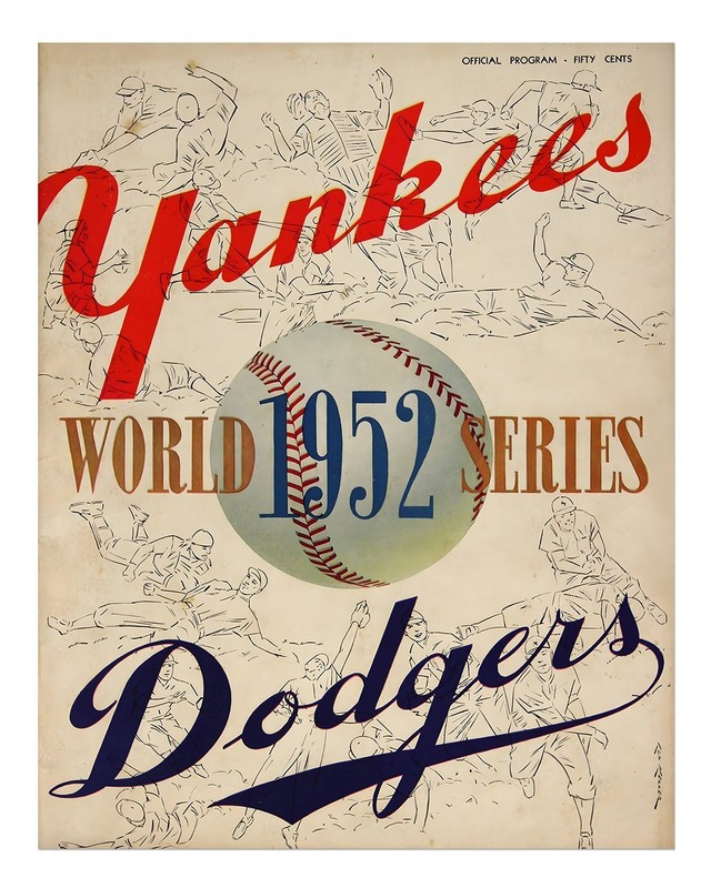 Vintage Baseball Wall Art Classic of the 1952 World Series Baseball-Sp
