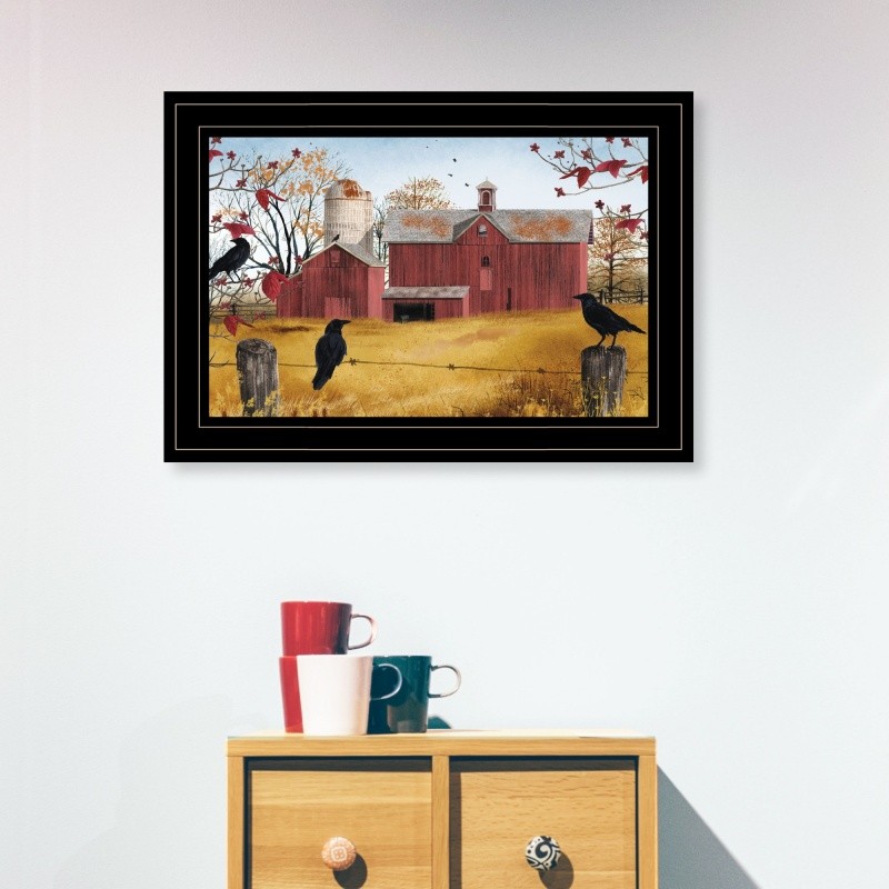 “Autumn Gold” Printed Wall Art, Ready To Hang Framed Print Poster 11X15″