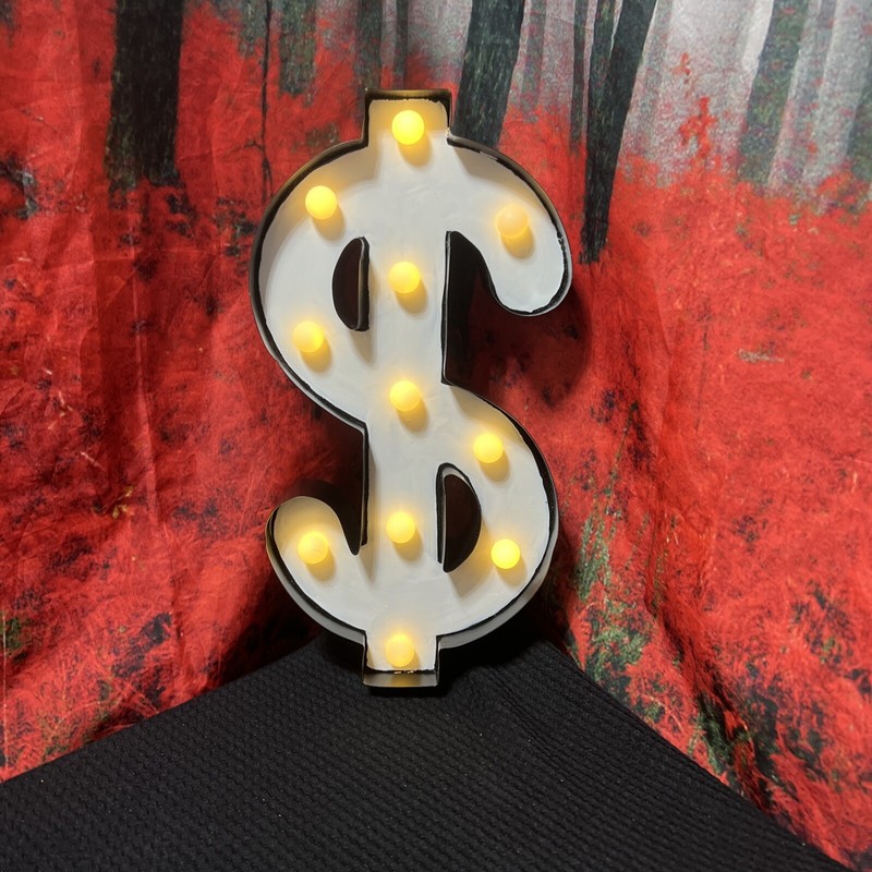 Symbol Incandescent light bulb box set Currency USD (United States Dollars) sign