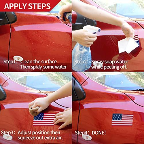 5 X 3 inch American US Flag Decal - Patriotic Stars Reflective Stripe USA Usa gallery
