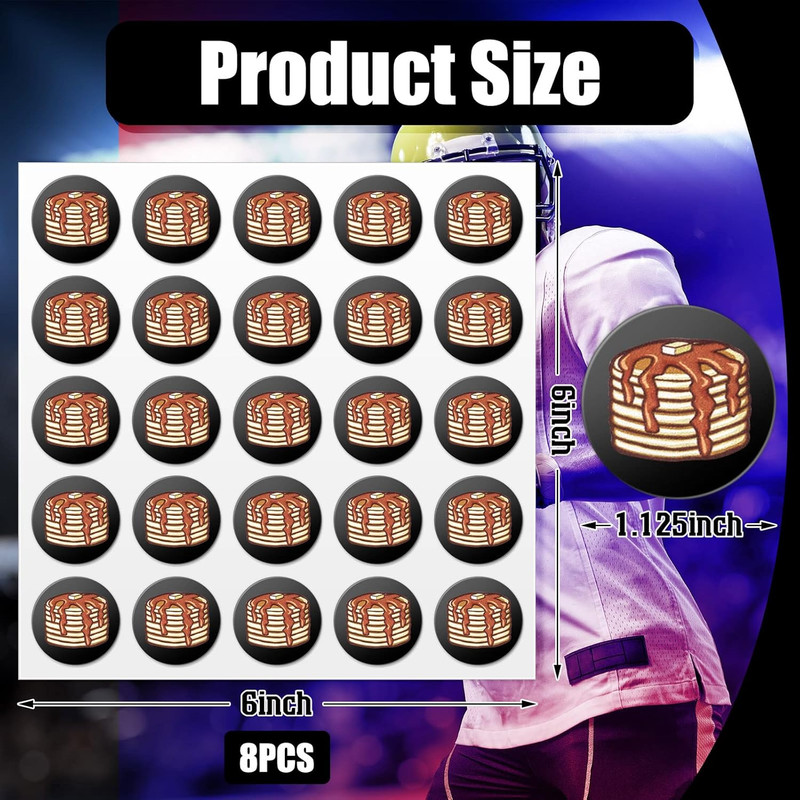 200 Pcs Football Helmet Stickers Pancake Block Football Award Decals for Helmets gallery