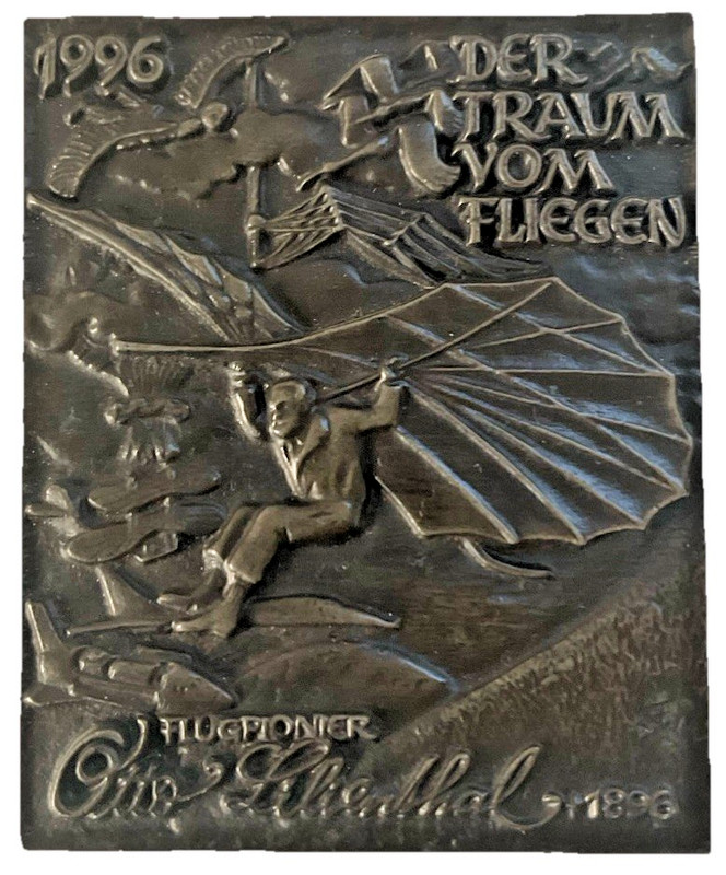 1996 Buderus Cast Iron Plaque Otto Lilienthal Aviation Commemorative NEW