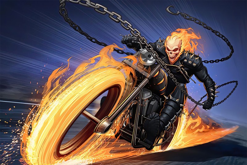 Sweden Cult Biker Ghost Rider Motorcycle Wall Art Home Decor – POSTER 20″x30″