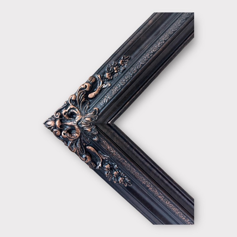 22 x 28 In Stock-Traditional compo XL ornate corners wood frame, COPPER, vintage