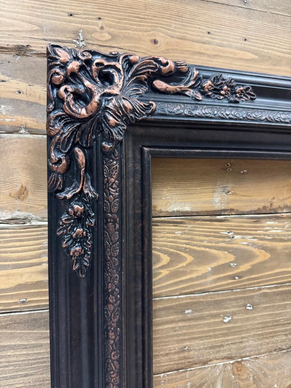 22 x 28 In Stock-Traditional compo XL ornate corners wood frame, COPPER, vintage gallery