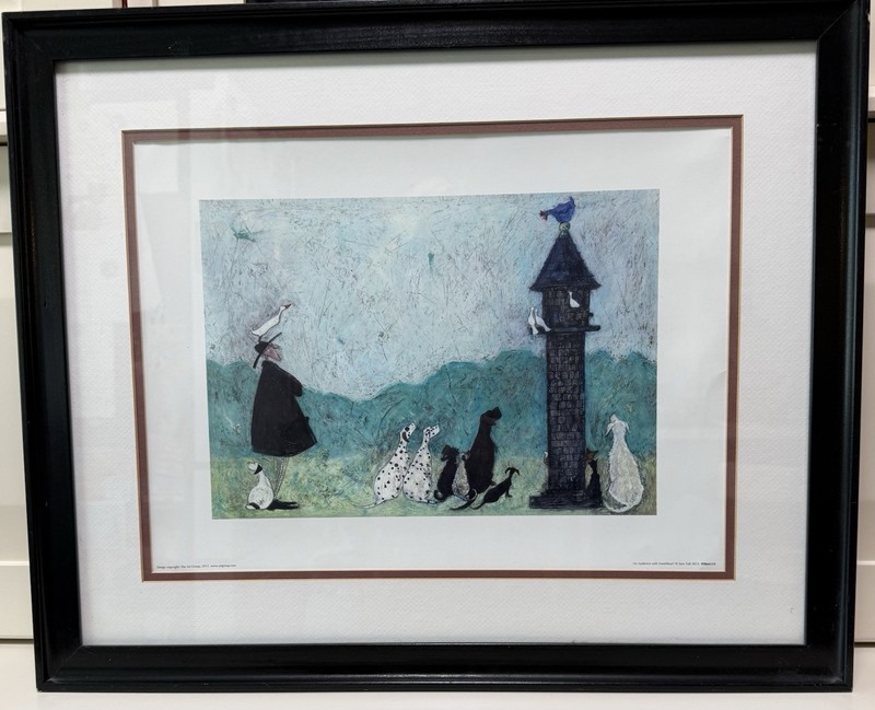 Sam Toft Wall Art “Audience With Sweetheart” Framed And Matted 22”x18”