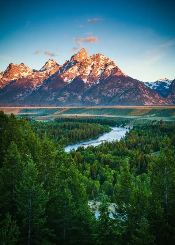 Natural Scenery Forest Mountains Canvas Painting Canvas Wall Art Posters Prints
