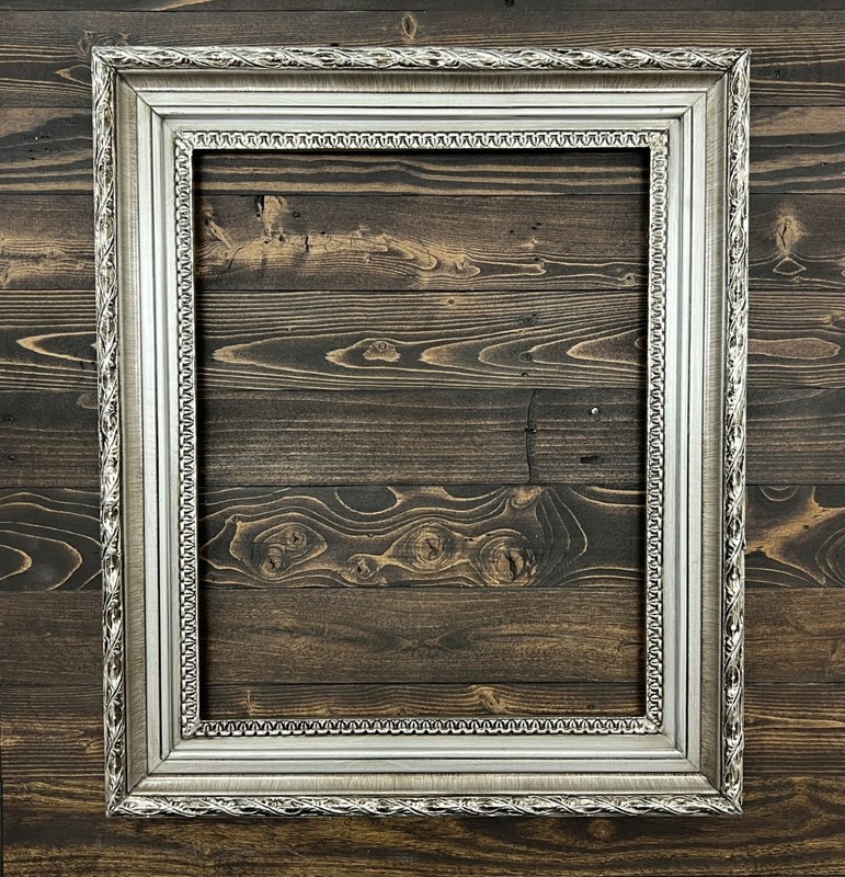 16 x 20 In stock- Classic compo ornate wood frame, silver frame, wood picture gallery