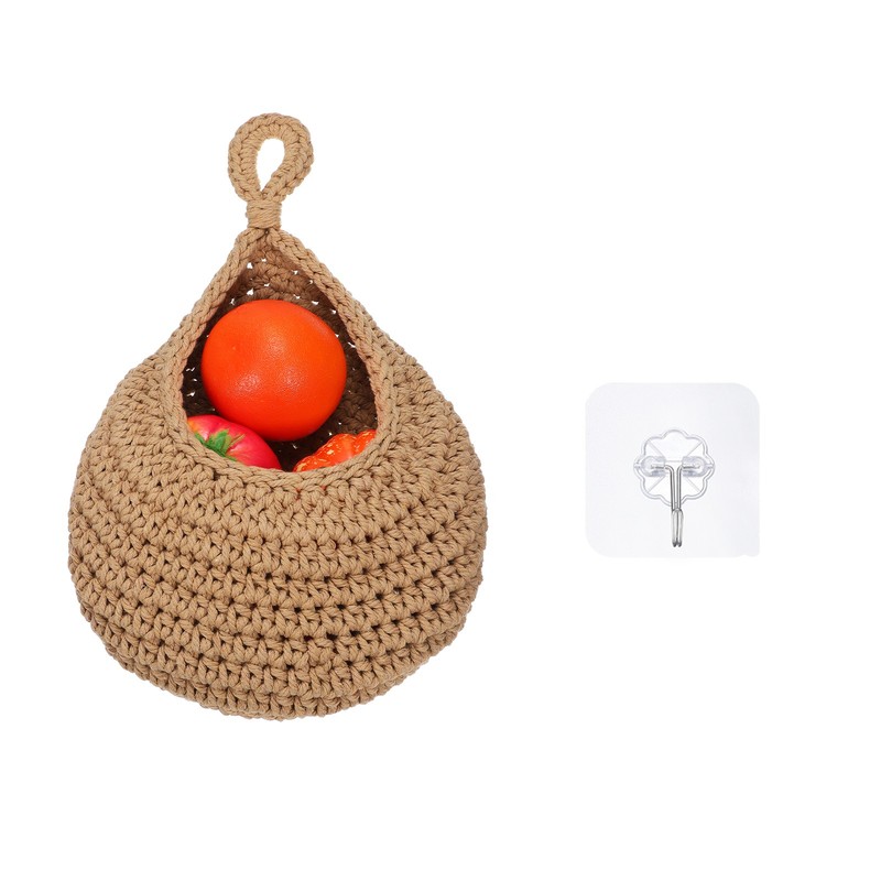 Jute Hanging Basket, Woven Storage Basket, (XL,Linen)