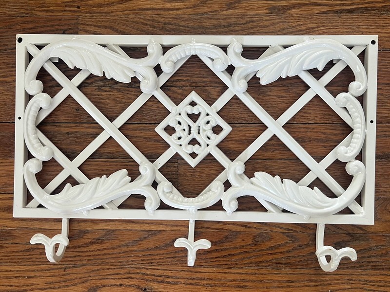 Wrought Iron Hanging Coat Rack