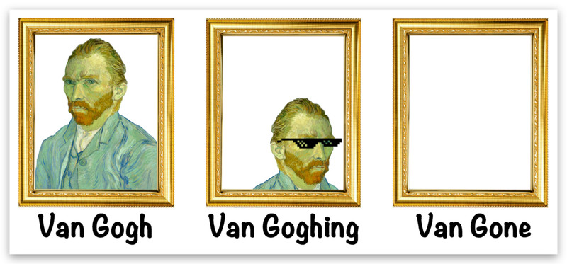 Vincent Van Gogh Art History Premium Vinyl Rectangular Sticker 4″ × 1.79″ gallery