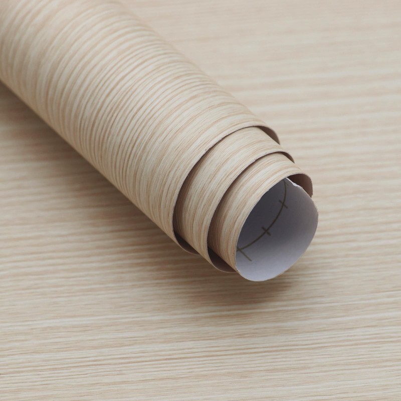 Cream Wood Grain Contact Paper Peel and Stick Wood Wallpaper Waterproof Remov…