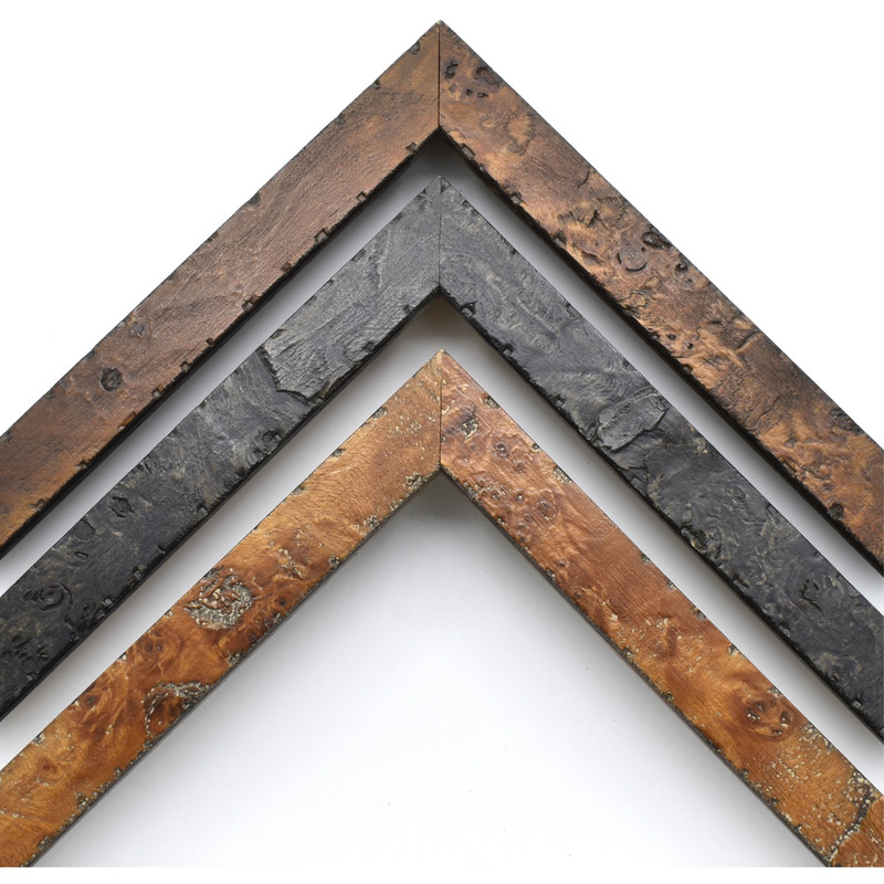 Rustic Burled Wood Picture Frame Thin Distressed Burl Home Decor 5×7 8×10 11×14