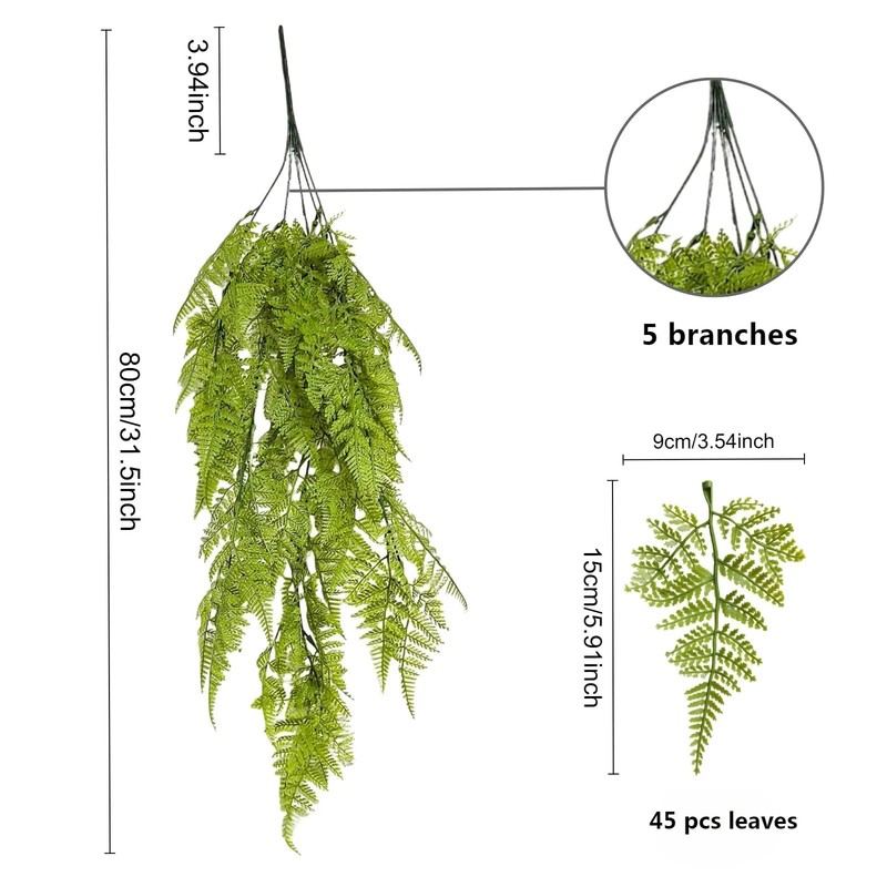Artificial Plant, 3pcs Set imitating Green wall Hanging, UV Resistant False F... gallery