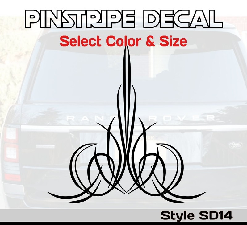 Pinstripe Vinyl Decal / Sticker – Fits Car Truck ATV Motorcycle Golf Cart #SD14