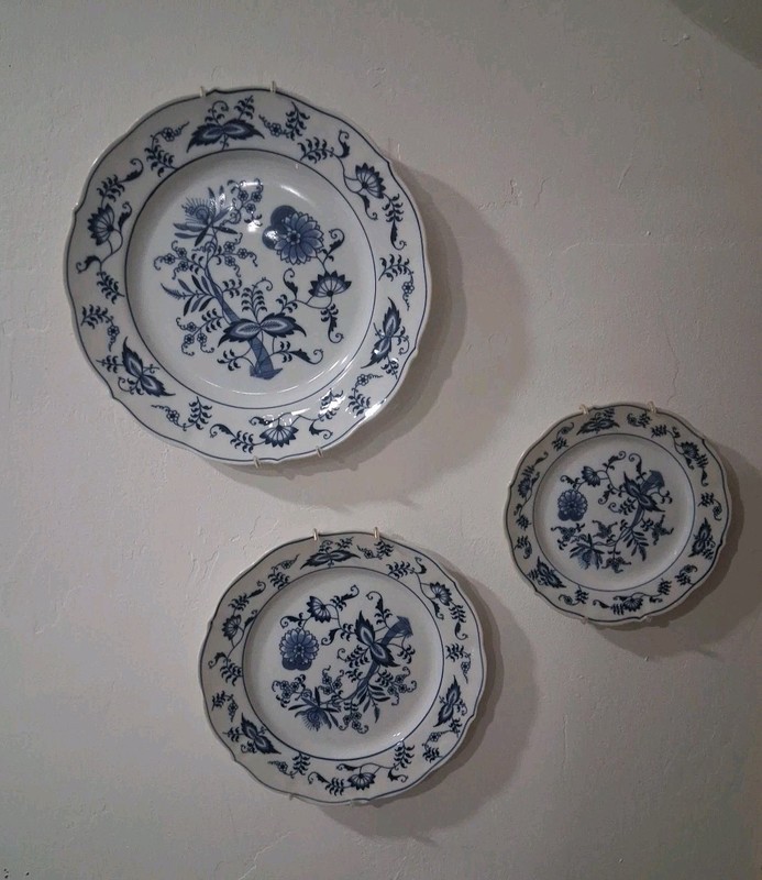 Vintage Blue And White Danube China Japan Mini Gallery Wall Plates Cottagecore