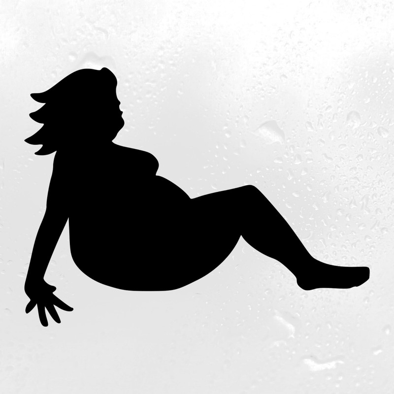 MUDFLAP FAT GIRL Vinyl Decal Sticker - Trucker Lady Woman Chubby gallery