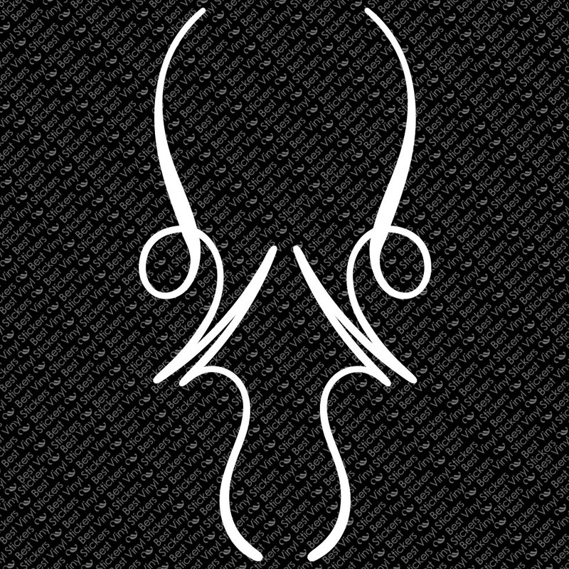 PINSTRIPE CHOPPER BIKE FENDER PINSTRIPES WINDOW VINYL DECAL STICKER (PS-37)