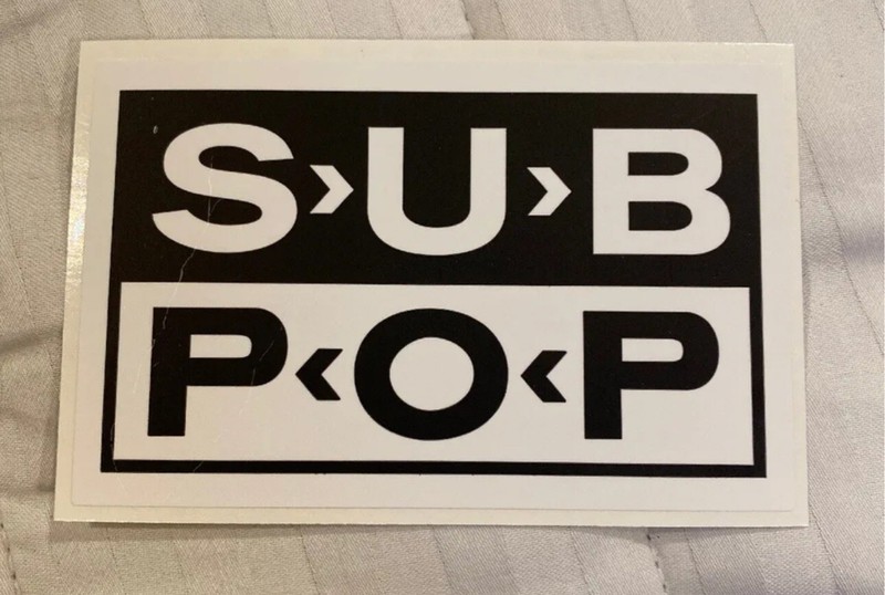 Sub Pop Records-Seattle Classic Sticker – NIRVANA TAD MUDHONEY PEARL JAM GRUNGE