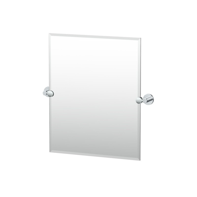 Gatco 4669SM Reveal 19-1/2" W x 24" H Rectangular Frameless - Chrome