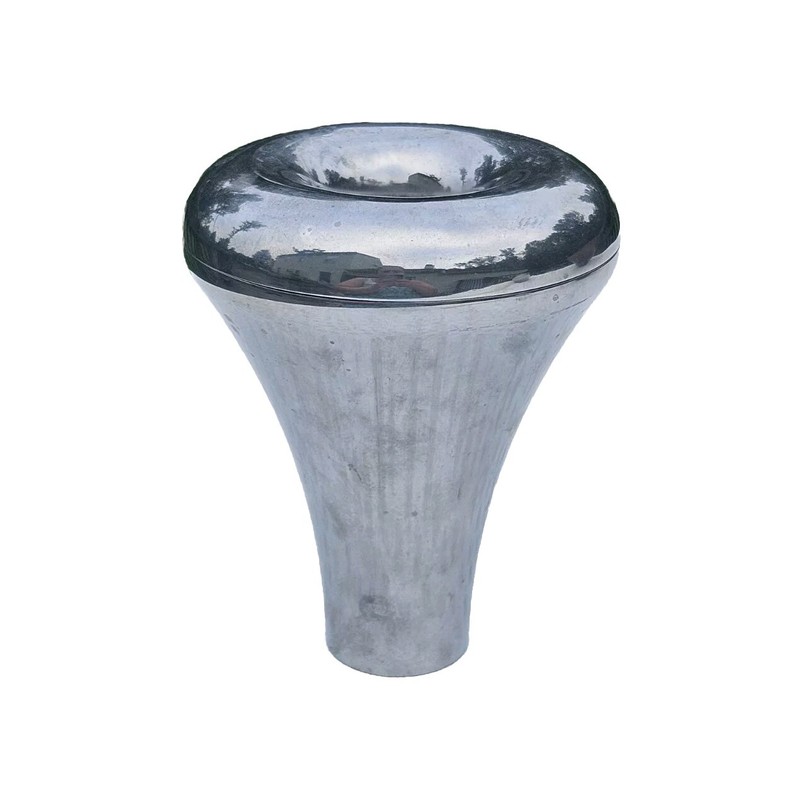 Nambe Vase Signed Wei Young MT0285 Post Modern Vase ~ Metal Alloy ~2010 6 X 5 In