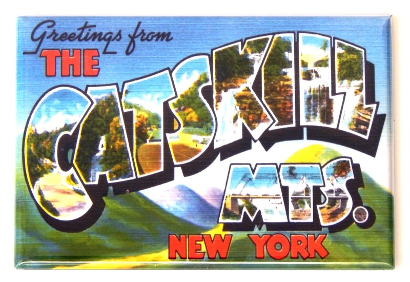 Greetings from Catskill Mountains FRIDGE MAGNET souvenir new york “style B”