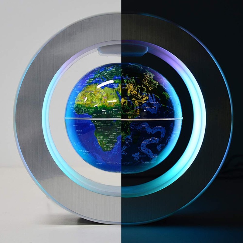 Magnetic Levitation Floating World Map with Constellations LED Light Globe 2…