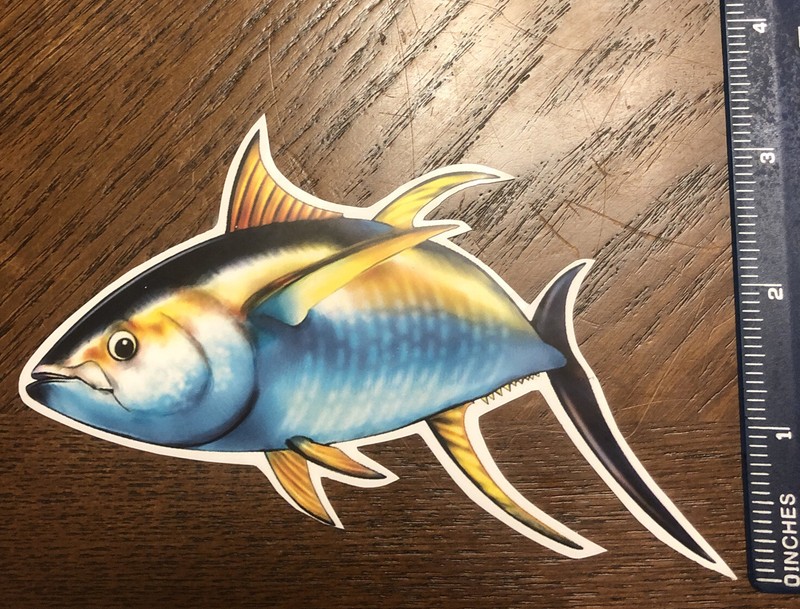 Fish Trout Sticker 5 in. x 3 1/2 in. gallery