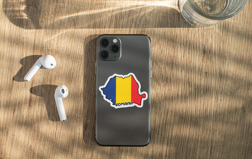 Romania Map Flag Sticker Decal gallery