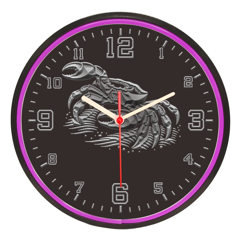 25ck1091 Crab Ocean Dive Diving Fishing Shop Flexible Neon Clock 7 Colors gallery