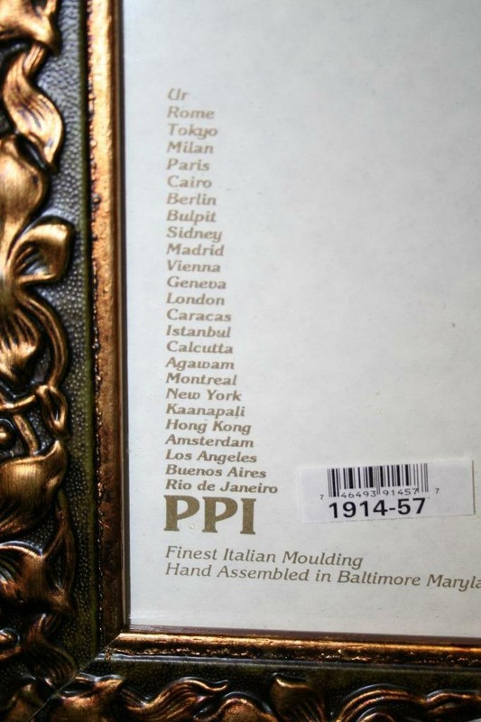 FINE ITALIAN MOULDING CARVED WOOD PHOTO FRAME FOR 5X7 W/GLASS PPI HAND CRAFTED gallery