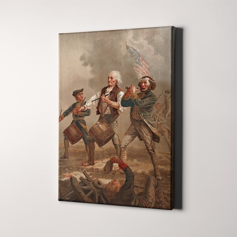 The Spirit of ’76 Yankee Doodle America History USA Canvas Wall Art Print