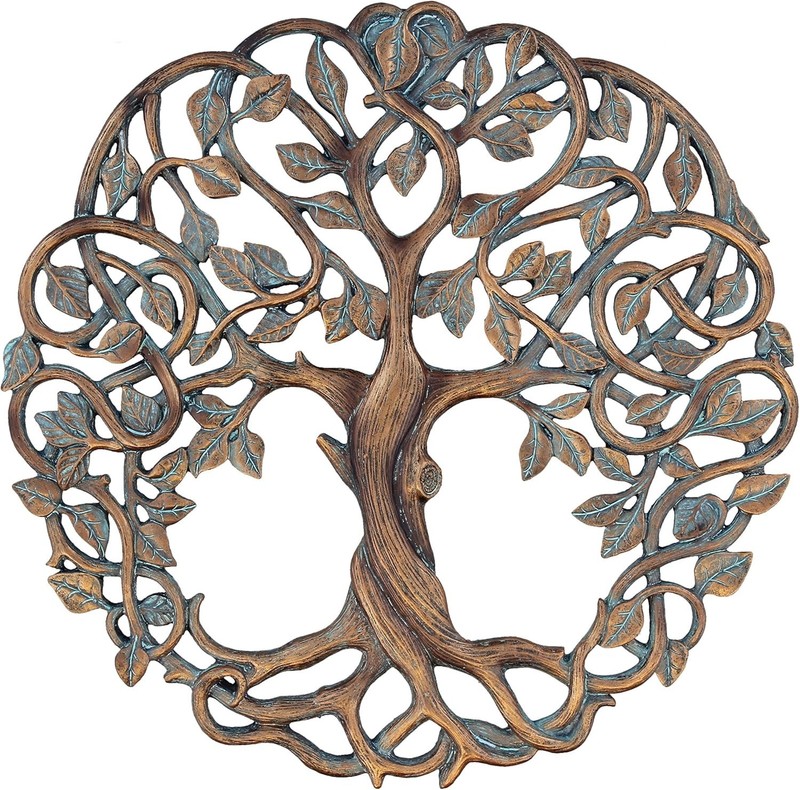 Tree of Life Wall Plaque 11 5/8 Inches Decorative Celtic Garden Art Sculpture