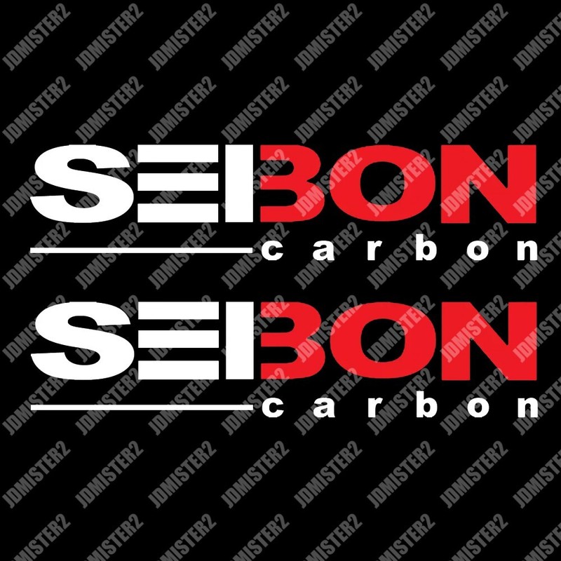 Seibon Carbon Decal Seibon Sticker Carbon Fiber JDM Racing Drifting Decal