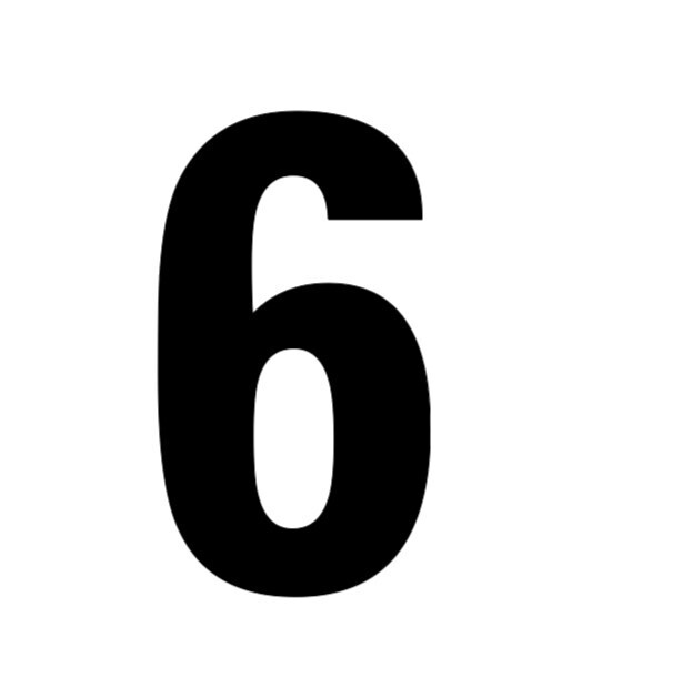 Choice BIG 5" Street Address Mailbox House Home Number Sticker Decals gallery