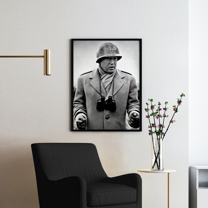 General George Patton World War Two USA America History Wall Art Poster Print gallery