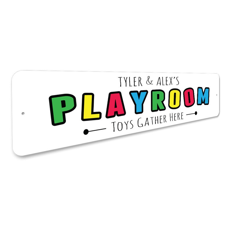 Playroom Where The Toys Gather Metal Sign gallery