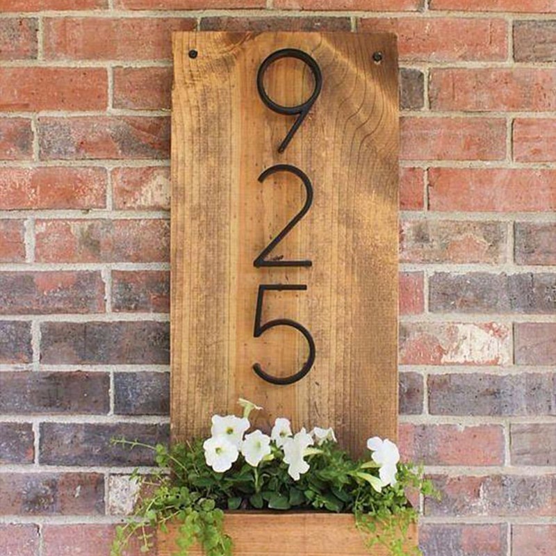 5" Floating Stainless Steel Address House Number, Modern Metal Anti-Rust Hous... gallery