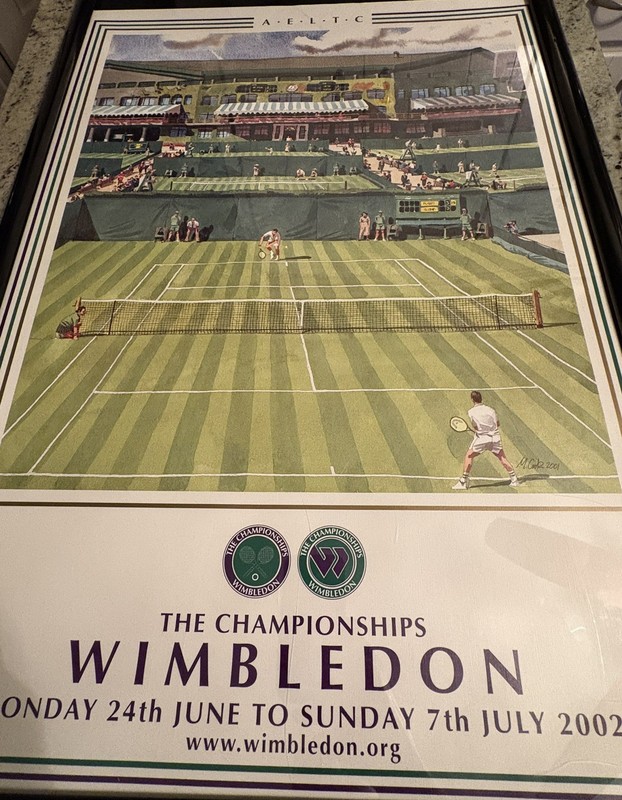 VINTAGE Wimbledon 2002 Centre Court Tennis Poster Wall Art Print Poster ONLY gallery