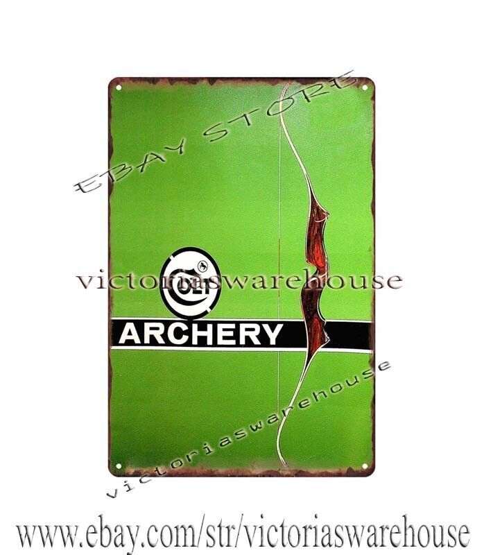 1964 Archery metal tin sign hunting gun shop decor huntergun gallery