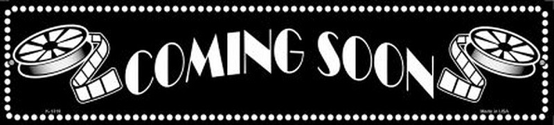 COMING SOON HOME THEATER METAL NOVELTY STREET SIGN