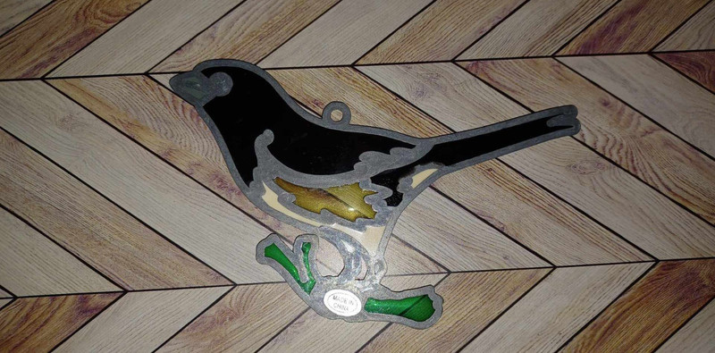 Acrylic Stained Glass Bird Magpie Sun Catcher gallery