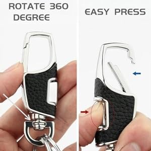 3pcs Heavy Duty Key Chain, 3 Pack Car Key Chains with 2 Metal Key Rings gallery