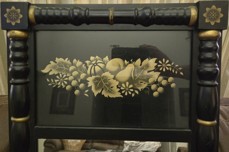 Vintage Lambert Hitchcock Federal-Style Gold Leaf Wall Mirror