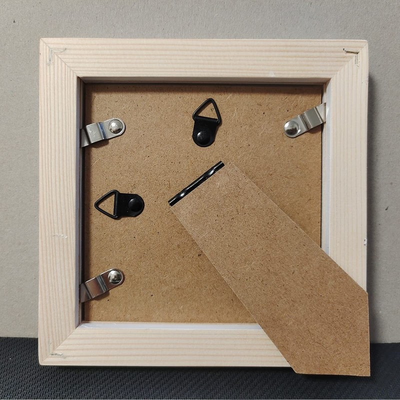 ZXT-parts 4x4 Picture Frame White, Small Square.Solid Wood 4x4, White gallery