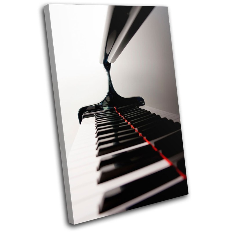 Piano INSTRUMENTS Musical SINGLE CANVAS WALL ART Picture Print VA