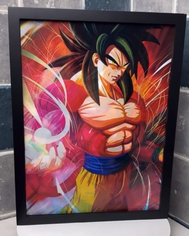 Goku,Vegeta,Vegito-3D Lenticular Effect-Anime Dragon Ball Z Poster,3 Images In 1