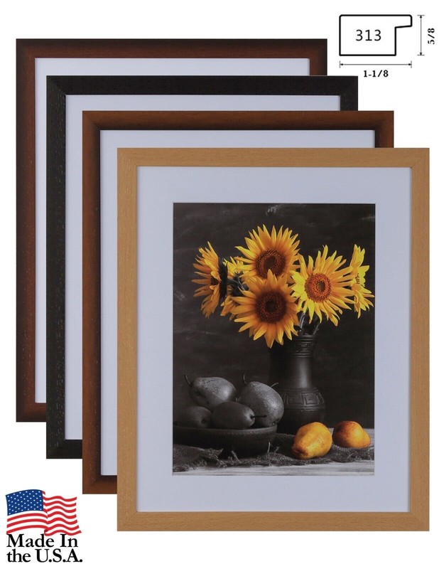 1-1/8" Cherry Picture Frame 11x14 12x18 16x20 24x36 30x40 36x36+ 313-VIII-322T gallery
