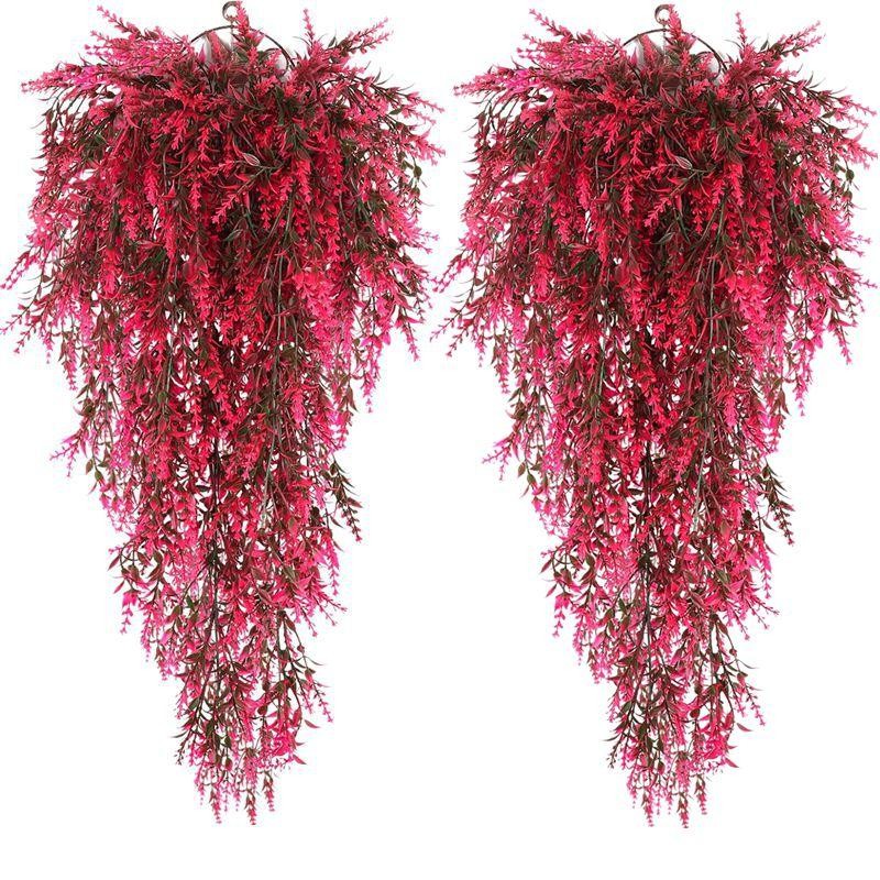2/4PCS Artificial Vine Plants – Fake Hanging Greenery for Home, Garden & Outdoor